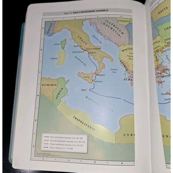 NIV, Starting Place Study Bible (An Introductory Study Bible), Leathersoft, Teal - Picture 14 of 14